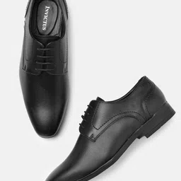 INVICTUS Men Black Solid Formal Derbys-image-22