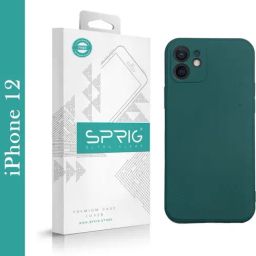 Sprig TPU Matte Back Cover for Apple iPhone 12 (Green)-image-68