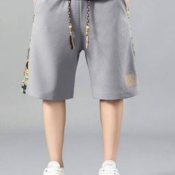 StyleCast x Revolte Men Grey Graphic Printed Regular Shorts-image-12