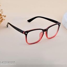 Arzonai Unisex Clear Lens & Black Square Sunglasses with UV Protected Lens-picture-48