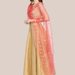 Dupatta Bazaar Coral Woven Pattern Dupatta image 3