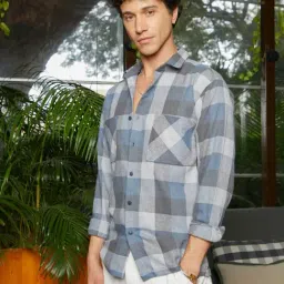 Campus Sutra Multicolored Regular Fit Checks Shirt-picture-24