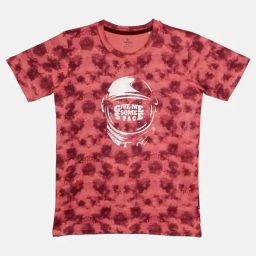 Kiddopanti Kids Light Coral Printed T-Shirt-image-60