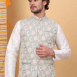 KRAFT INDIA LUXE Embroidered Woven Nehru Jackets-picture-39