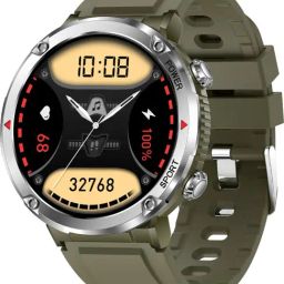 Fire-Boltt Sphere 1.6 inch Sporty Rugged Metal Body Smartwatch with Shock Proof (Dark Green)-image-38