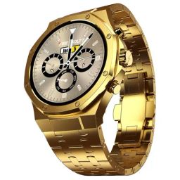 Fire-Boltt Royale Luxury Stainless Steel Smartwatch with BT Calls & 1.43inch AMOLED Display (Gold)-image-2