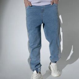 Hubberholme Blue Relaxed Fit Jogger Jeans-image-112