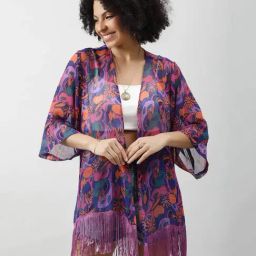 PURYS Multicolored Floral Print Shrug-picture-21