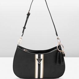 GUESS Striped Structured Shoulder Bag-image-31