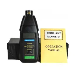 WKM Black Plastic Digital Laser Tachometer for Laboratories KT180CC-13