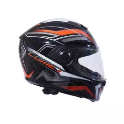 Hiker By Varroc COMET PRO MAX Helmet Gloss Black & Orange Large 600 mm Full Face, HD3 (Pack of 4)-image-85