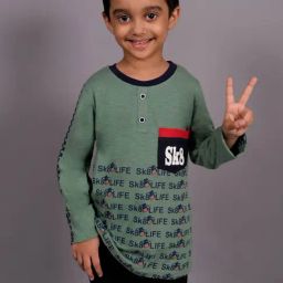 3PIN Boys Green Cotton Printed T-Shirt-picture-15
