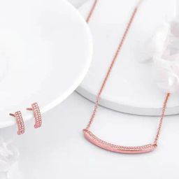 GIVA 925 Sterling Silver Rose Gold Set for Women-picture-17