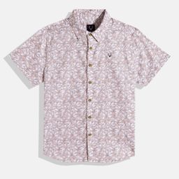 Allen Solly Junior Boys Pure Cotton Floral Printed Casual Shirt-picture-38
