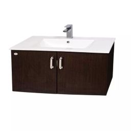 DAZZLE 610x470x450 mm PVC Membrane Finish Wall Based Vanities Wenge, 2860-Z-image-4