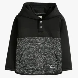 Cherry Crumble By Nitt Hyman Kids Black & Grey Textured Hoodie-image-83