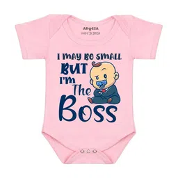 Arvesa I may Be Small But I am Boss Printed Bodusuit-image-87