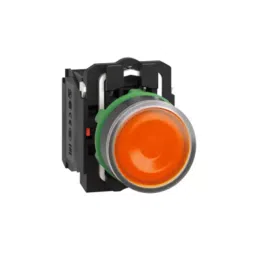 Schneider Electric XB5 Illuminated Selector Switch 22 mm 1 NO + 1 NC Orange, XB5AW35B5-40