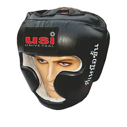 USI UNIVERSAL THE UNBEATABLE Boxing Headguard, 8002 Muay Thai Head Guard-image-86