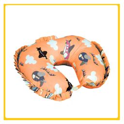 SafeChamp Skyler Baby Travel Pillow Infant Head and Neck Support Pillow for Car Seat Pushchair - Orange-16