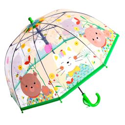 Little Surprise Box Mr.Bowtie Bunny Print Transparent Umbrella - Green-23
