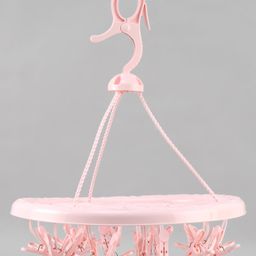 Round Shaped Hanger With 24 Hooks- Pink-19