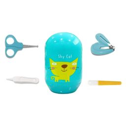 numum Baby Nail Clippers Kit 4-in-1 Baby Manicure & Pedicure Grooming Essential SetBaby Nail Clippers, Scissor, Nail Filer & Nasal Ear Tweezers For Newborn Infant Toddler (GREEN CAT) (Color and design may vary)-image-62