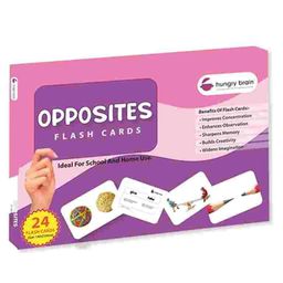 Hungry Brain Opposites 24 Flash Cards - Multicolor-image-1