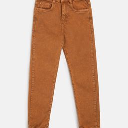 Tales & Stories Denim Woven Solid Jeans - Rust Orange-picture-32