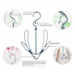 MOMISY Shoe Hanger for Organizing and Drying Save Space and Shoe Shape 6 Pack (Assorted color) image 3