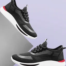 Free Kicks Men Black Mesh Marking Running Sports Shoes-picture-32