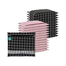 Aura Black Set of 6 Regular Drawer Organiser Organisers-2