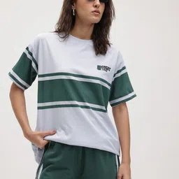 The Roadster Life Co. RE/LAX Colourblocked Drop-Sleeves T-shirt with Shorts-picture-17