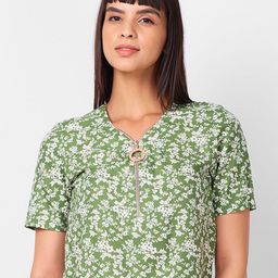 IZEL Floral Print Crop Top-image-68