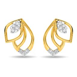 Kisna Diamond & Gold Jewellery 14k (585) Gold Meng Earring-picture-49