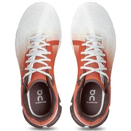 On Women's Cloudflow 3 Rust & White Running Shoes image 4