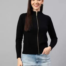 Cantabil Black Regular Fit Sweatshirt-image-91
