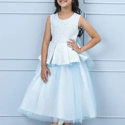 Mark and Mia Girls Round Neck Blouson Dress-image-81