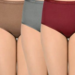Amante Multicolor Cotton Brief Panty (Pack Of 3)-image-18