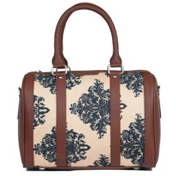 ZOUK Peach Printed Medium Duffle Bag image 4