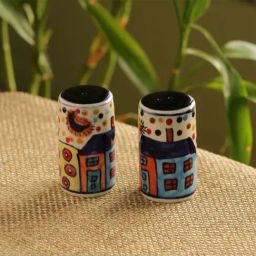 ExclusiveLane Hut Handpainted Salt & Pepper Shaker Set In Ceramic-image-10