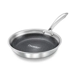 Prestige Tri Ply Silver Stainless Steel 230 mm Fry Pan with Lid (1000 ml) - Set of 1-image-24