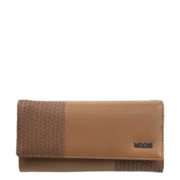 Mochi Brown Textured Wallet for Women-picture-22