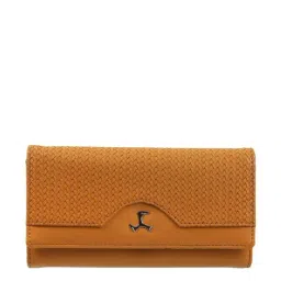 Mochi Yellow Textured Wallet for Women-20