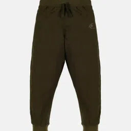 Kiddopanti Kids Green Cotton Regular Fit Trackpants-image-107