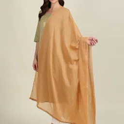 Dupatta Bazaar Beige Cotton Dupatta-picture-21