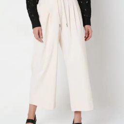 Vero Moda Beige Regular Fit Pants-image-29