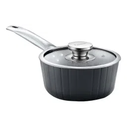Prestige Black Hard Anodised 16 cm Non-Stick 6-Layer Sauce Pan With Lid (1.6 L)-7