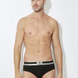 Van Heusen Regular Fit Colour Fresh Ultra Soft Solid Briefs - Pure Black-picture-13