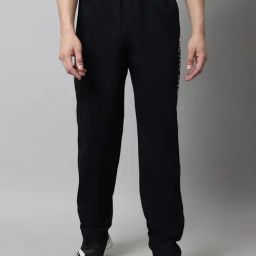 Cantabil Dark Navy Regular Fit Printed Trackpants-picture-36